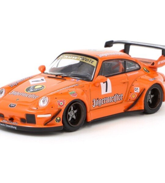 MODELO ESCALA 1/64 PORSCHE RWB 993 Jagermeister - HOBBY64