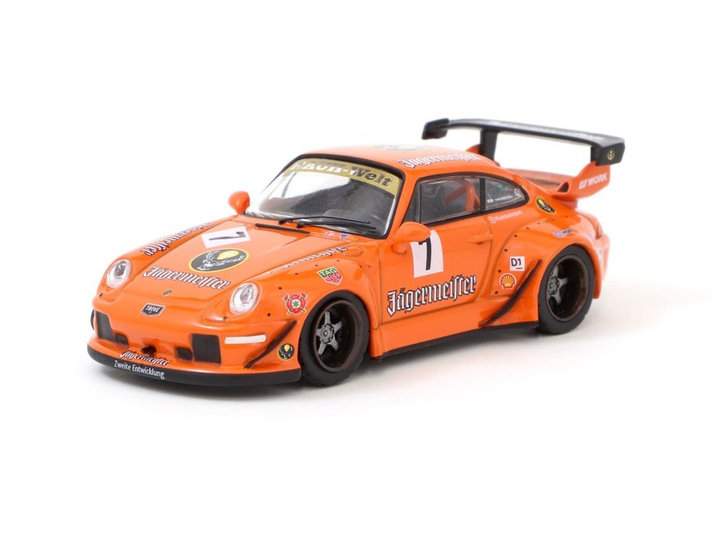 MODELO ESCALA 1/64 PORSCHE RWB 993 Jagermeister - HOBBY64