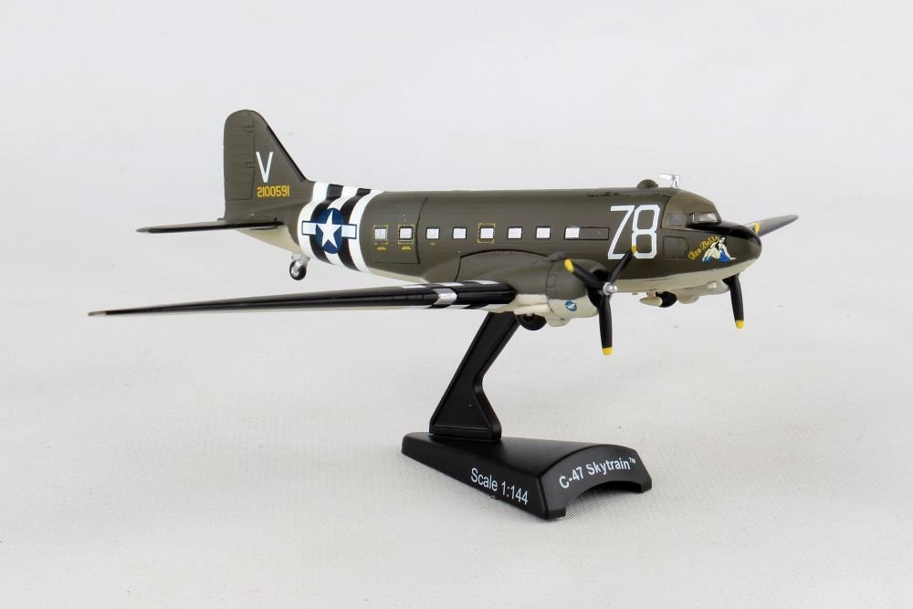 AVION A ESCALA POSTAGE STAMP C47 DOUGLAS 1/144 TICO BELLE