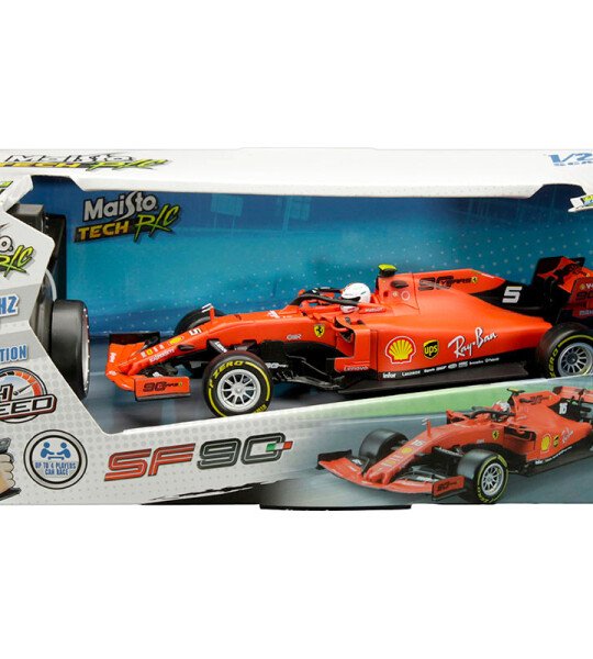 MODELO ESCALA 1:24 Ferrari SF90 #5 Sebastian Vettel – Matte Red – RADIO CONTROL