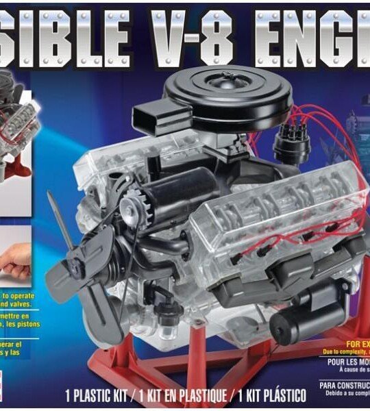 MODELO ESCALA 1/4 DE MOTOR V-8 VISIBLE DE REVELL GERMANY