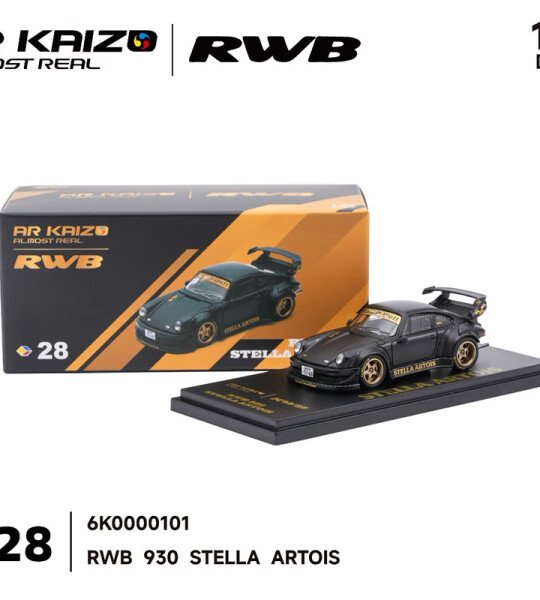 Almost Real 1:64 KAIZO RWB 930 Stella Artois 2026 Hobby Expo China Beijing Special Edition – Matte Black