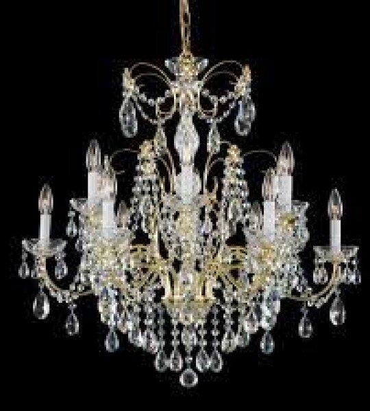 LUMINARIA COLGANTE Schonbek Madison 12 Light 30" Wide Crystal Chandelier with Heritage Crystals