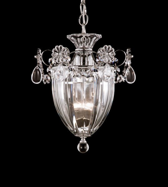 CANDELABRO CRISTAL Bagatelle 1 Light 120V Chandelier in French Gold with Clear Crystals from Swarovski