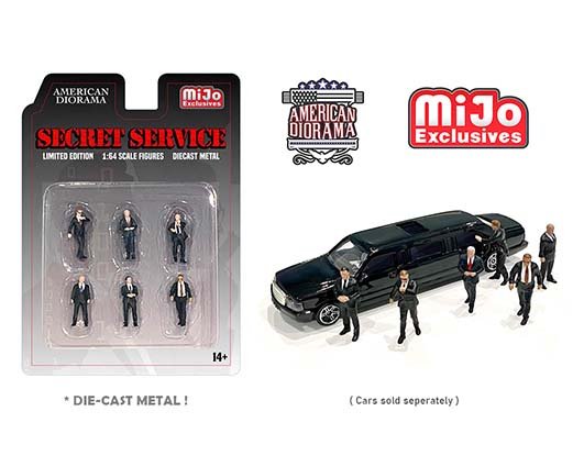FIGURAS A ESCALA 1/64 UNITED STATES SECRET SERVICE MIJO EXCLUSIVE