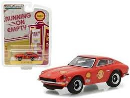 GREENLIGHT 41040 E 1971 DATSUN 240Z SHELL OIL #27 1/64 DIECAST MODEL CAR RED