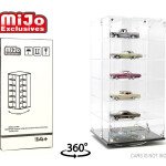 VITRINA MINI GT - Showcase 1:64 24-Cars Display Desk Top Spinner with Cover (6.5″x 6.5″x13.5″) – exhibidor
