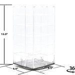 VITRINA MINI GT - Showcase 1:64 24-Cars Display Desk Top Spinner with Cover (6.5″x 6.5″x13.5″) – exhibidor