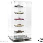 VITRINA MINI GT - Showcase 1:64 24-Cars Display Desk Top Spinner with Cover (6.5″x 6.5″x13.5″) – exhibidor