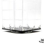 VITRINA MINI GT - Showcase 1:64 24-Cars Display Desk Top Spinner with Cover (6.5″x 6.5″x13.5″) – exhibidor