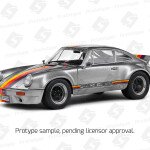 Solido 1:18 1973 Porsche 911 RSR – Kremer Design – Silver with Multi-color Stripes