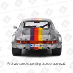 Solido 1:18 1973 Porsche 911 RSR – Kremer Design – Silver with Multi-color Stripes