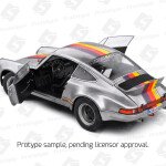 Solido 1:18 1973 Porsche 911 RSR – Kremer Design – Silver with Multi-color Stripes