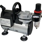 KIT DE COMPRESOR Y AEROGRAFO MASTER AIRBRUSH DOBLE ACCION PARA MODELISMO
