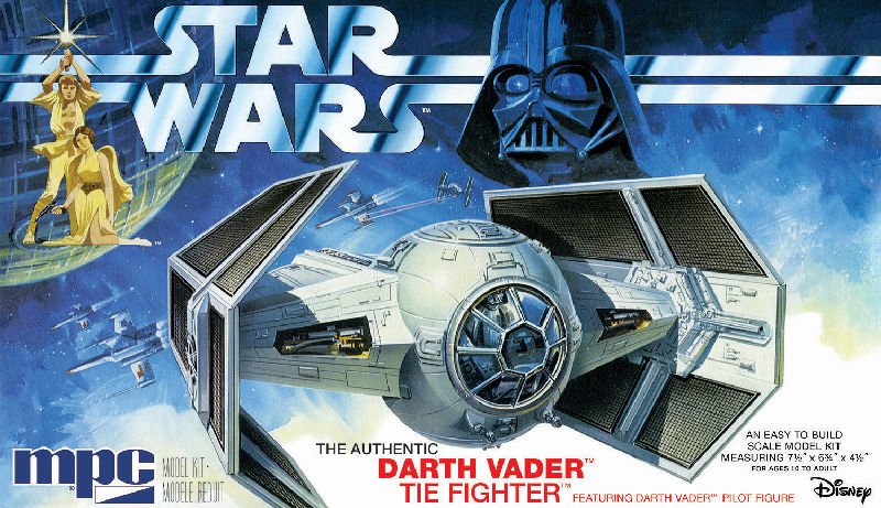 MODELO ESCALA 1/32 Star Wars: A New Hope Darth Vader Tie Fighter - Snap Plastic Model Kit