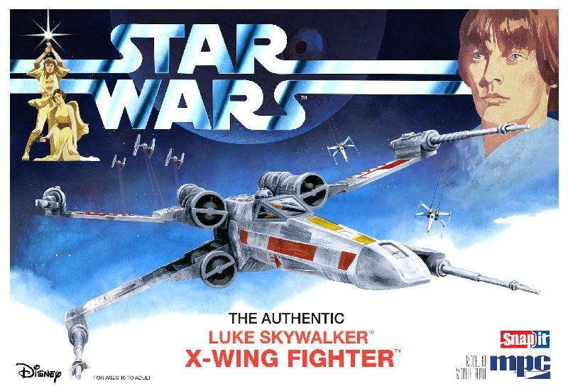MODELO ESCALA 1/64 Star Wars: A New Hope X-Wing Fighter - Snap Plastic Model Kit