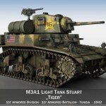 MODELO ESCALA 1/35 M3A1 Stuart Light TANQUE (EL SALVADOR)