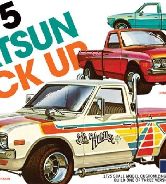 MODELO ESCALA 1/24 del pickup Datsun 620 version 1975 edicion especial de MPC