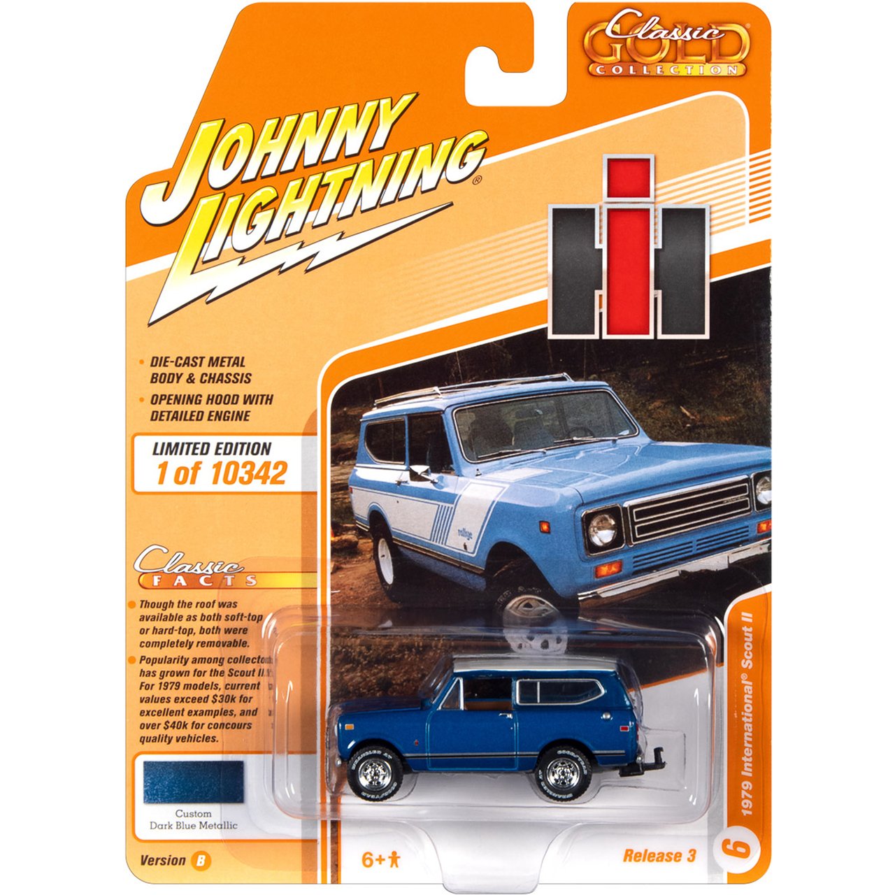 MODELO ESCALA 1:64 1979 International Scout II (Custom Maroon Metallic) Classic Gold 2021