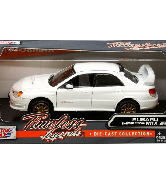 MODELO ESCALA Motormax 1:24 Subaru Impreza WRX STI – Timeless Legends