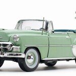 MODELO ESCALA 1/18 Chevrolet Bel Air Convertible 1953 Light Green