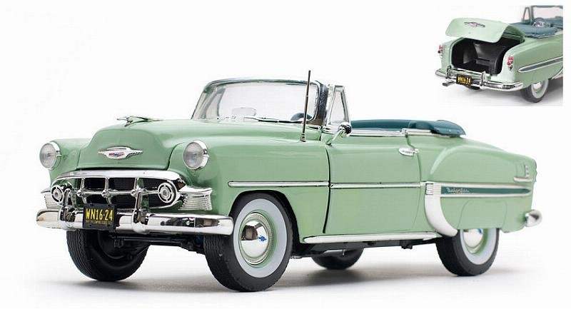 MODELO ESCALA 1/18 Chevrolet Bel Air Convertible 1953 Light Green