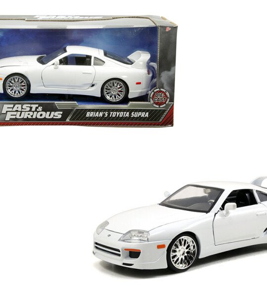 MODELO ESCALA 1/24 Jada Brian’s Toyota Supra – White – Fast & Furious