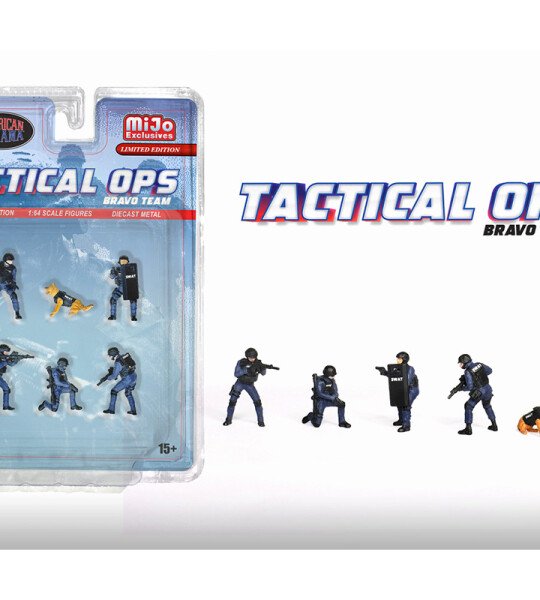 figuras metalicas American Diorama 1:64 Figures Tactical OPS SWAT Team – MiJo Exclusives – Limited Edition