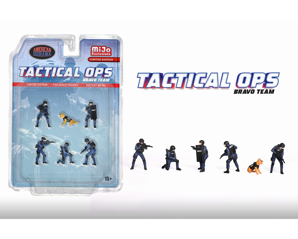 figuras metalicas American Diorama 1:64 Figures Tactical OPS SWAT Team – MiJo Exclusives – Limited Edition