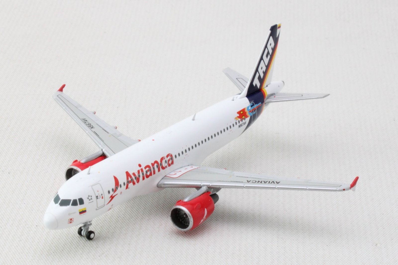 MODELO GEMINI AVIANCA A320 1/400 TACA RETRO REG#N567AV