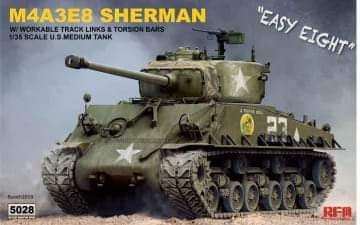 1/35 US Sherman M4A3E8 Medium Tank w/Workable Track Links