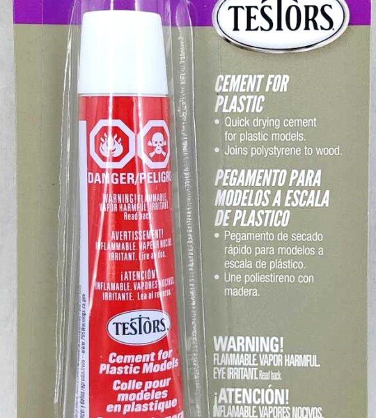 PEGAMENTO Testors Cement for Plastic Models 5/8 fl oz PARA MODELOS PLASTICOS
