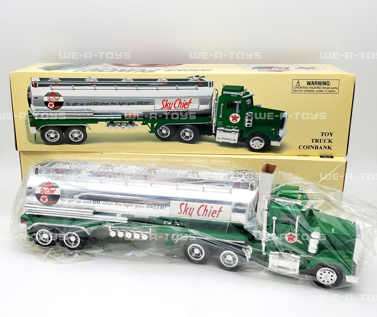 Camion a escala 1/32 Texaco Sky Chief Gasoline Toy Truck Coin Bank #6 In a Collectible Series (pipa)