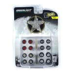SET DE 16 LLANTAS DE GOMA PARA HOT WHEELS /GREENLIGHT/ JOHNNY LIGHTING 1/64