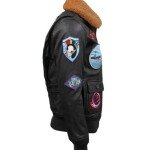 CHAQUETA ORIGINAL TOP GUN® OFFICIAL SIGNATURE SERIES JACKET de cuero legitimo
