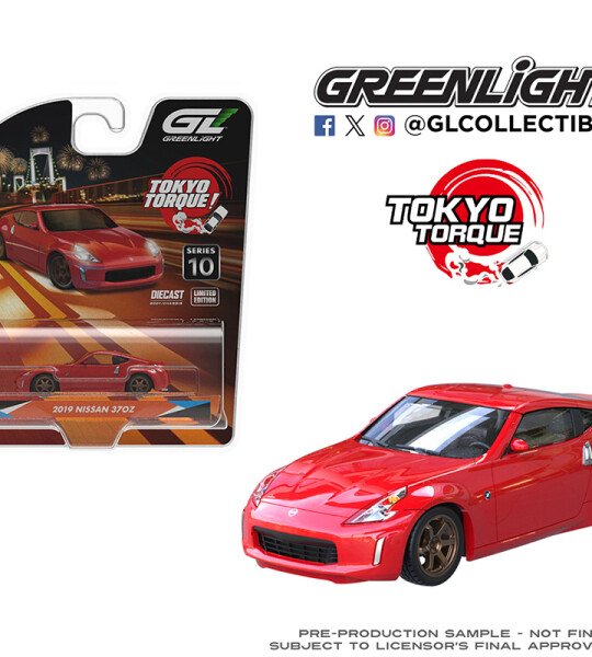 Greenlight 1:64 Tokyo Torque Series 10 – 2019 Nissan 370Z – Red – Solid Pack