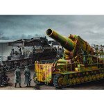 MODELO ESCALA 1:35 Trumpeter Morser Karl-Gerat with Rail Transport Carrier  CAÑON SOBRE RIELES
