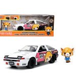 MOCELO ESCALA 1:24 1986 Toyota Trueno AE86 with Figure – Aggretsuko – Hollywood Rides