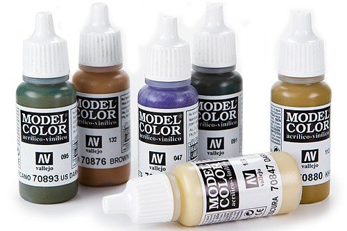 PINTURAS ACRILICAS VALLEJO PARA MODELISMO PARA APLICAR CON PINCEL O AEROGRAFO