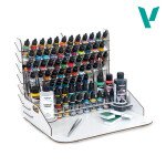 Estación de trabajo 40 x 30 cm con almacenamiento vertical PARA PINTURAS VALLEJO Y ACCESORIOS