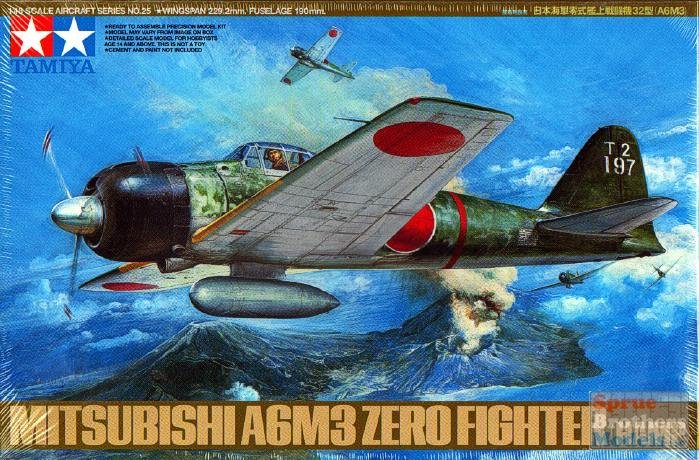 MODELO ESCALA 1:48 Tamiya Mitsubishi A6M3 Zero Fighter (Hamp)